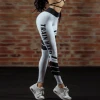 WISH's best-selling tight and sexy spotted letter printed women's autumn and winter quick-drying training running yoga pants details Picture
